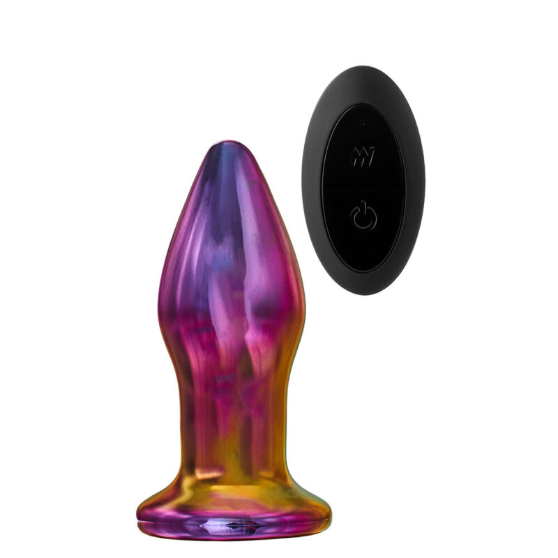 | Glamour Glass Remote Control Butt Plug