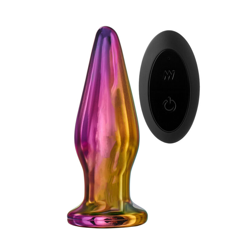 | Glamour Glass Remote Control Tapered Butt Plug
