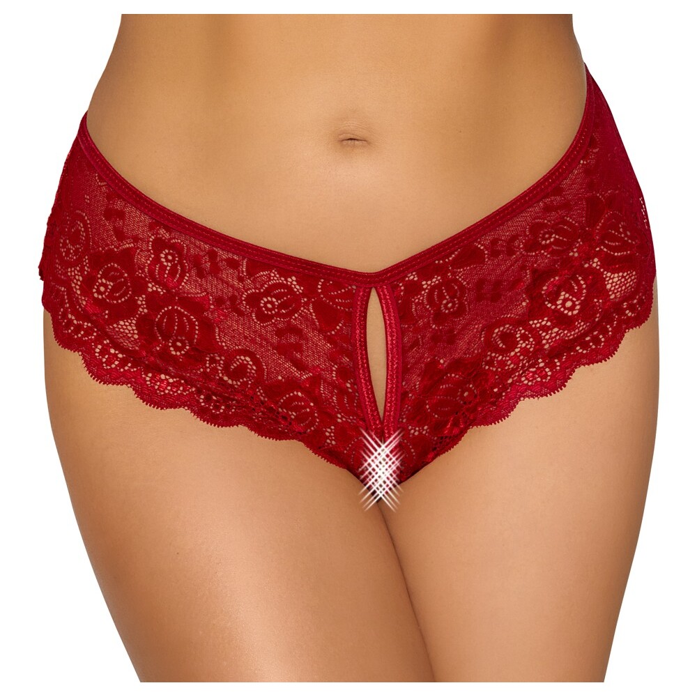 | Cottelli Crotchless Panty Red