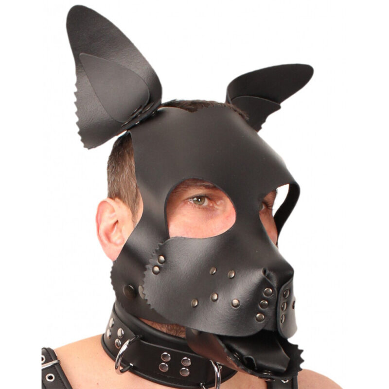 | The Red Leather Puppy Dog Mask