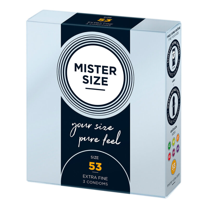 | Mister Size 53mm Your Size Pure Feel Condoms 3 Pack