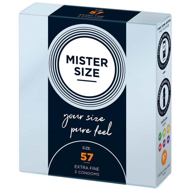 | Mister Size 57mm Your Size Pure Feel Condoms 3 Pack