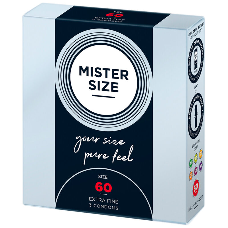 | Mister Size 60mm Your Size Pure Feel Condoms 3 Pack