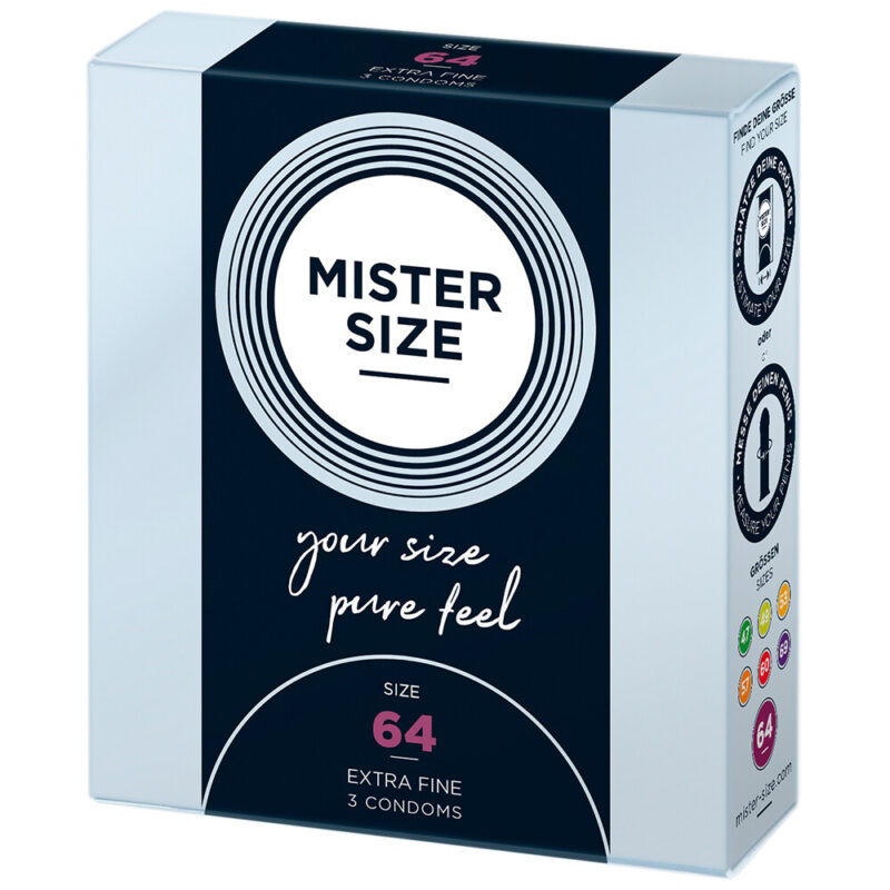 | Mister Size 64mm Your Size Pure Feel Condoms 3 Pack