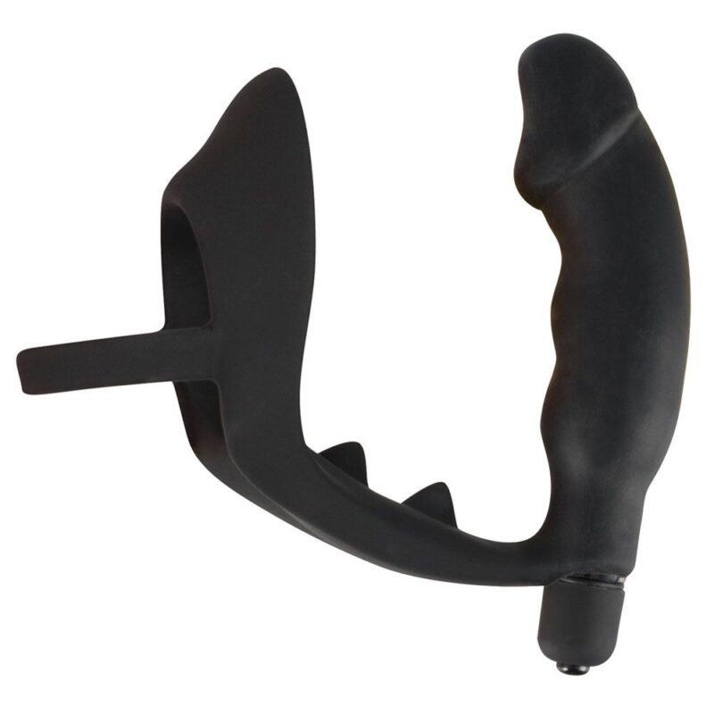 | Black Velvets Cock Ring And Vibrating Anal Plug