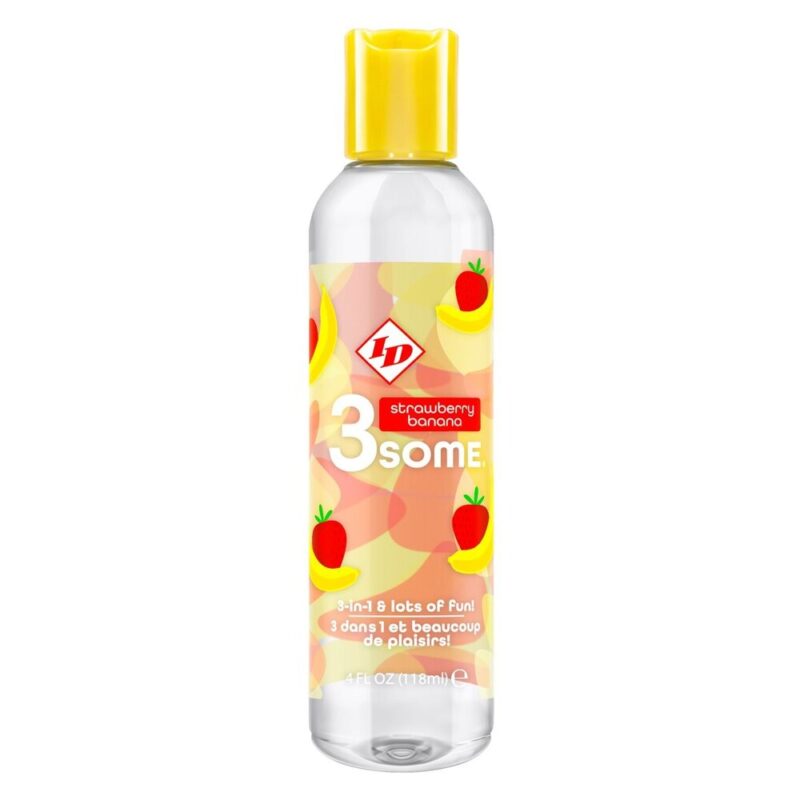 | ID 3some Strawberry Banana 3 In 1 Lubricant 118ml