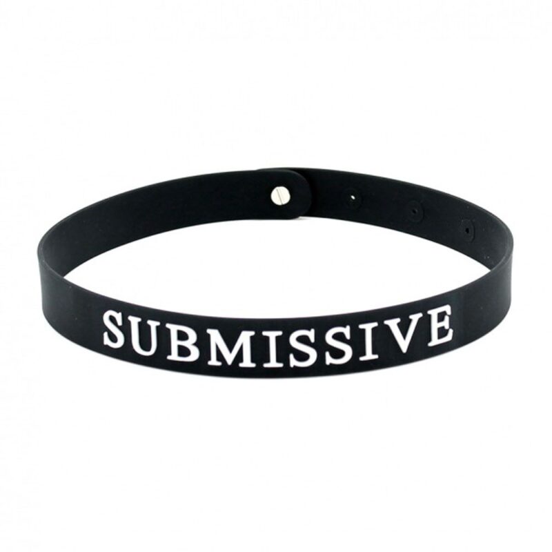 | Black Silicone Submissive Collar