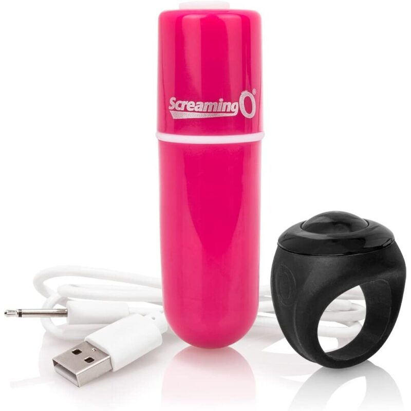 | Screaming O Charged Vooom Pink Remote Control Bullet Vibe