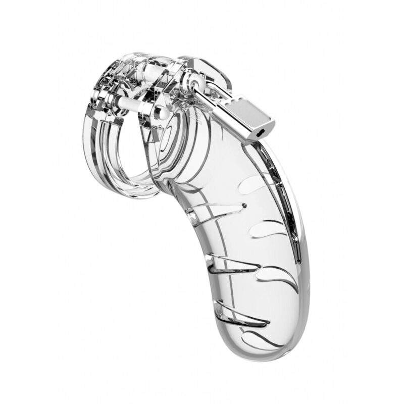 | Man Cage 03 Male 4.5 Inch Clear Chastity Cage