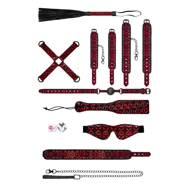 | Ouch Luxury Bondage Kit Burgandy