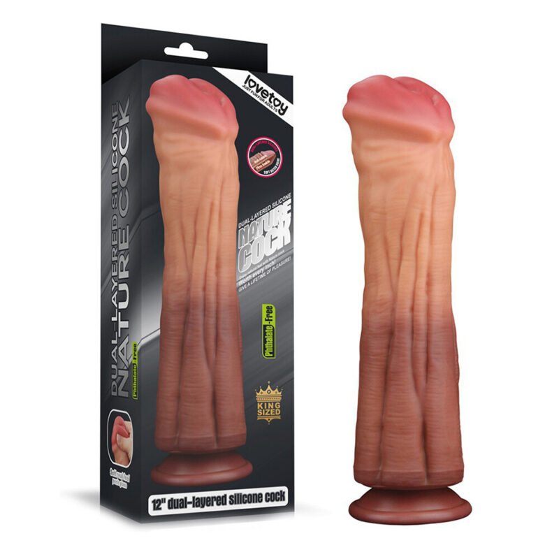 | Lovetoy 12 Inch Dual Layered Silicone Horse Cock