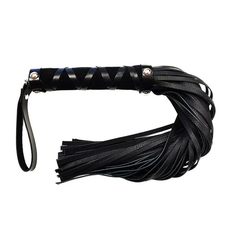 | Rouge Short Leather Flogger With Studs