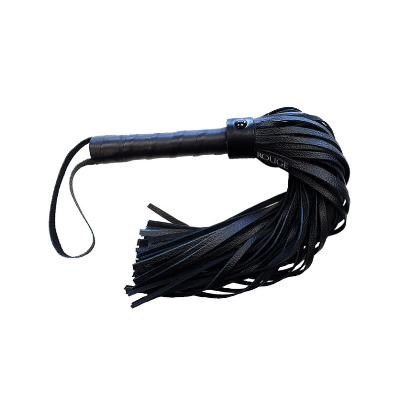 | Rouge Garments Plain Black Flogger