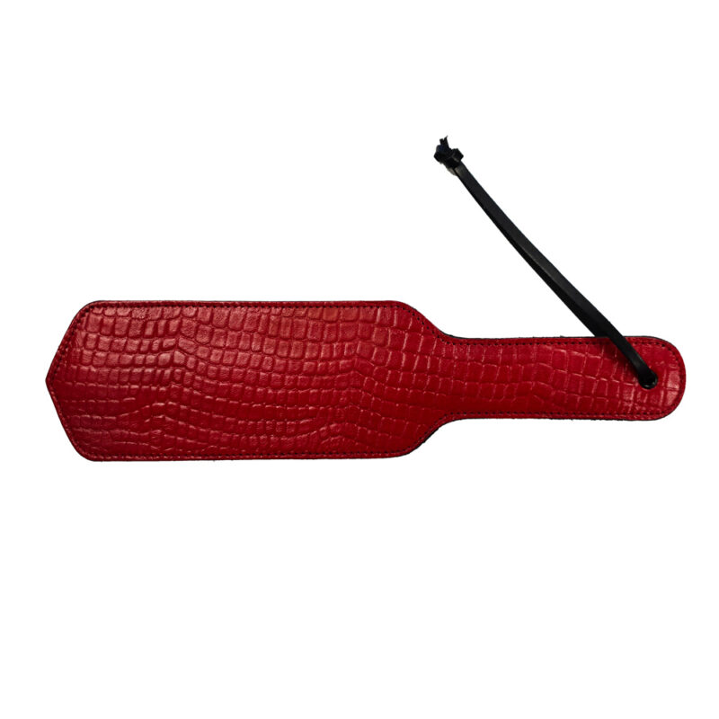 | Rouge Garments Leather Croc Print Paddle