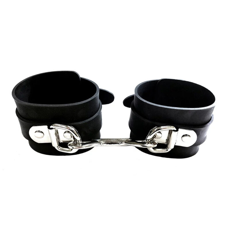 | Rouge Garments Black Rubber Wrist Cuffs