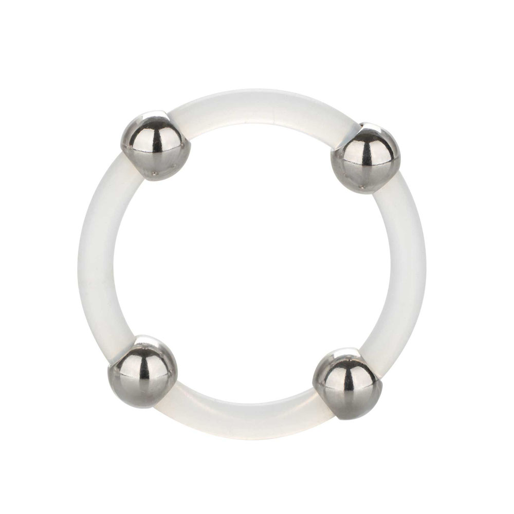 | Steel Beaded Silicone Ring Large