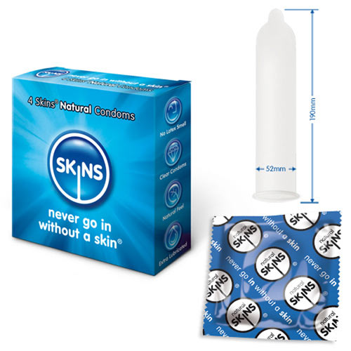 | Skins Condoms Natural 4 Pack