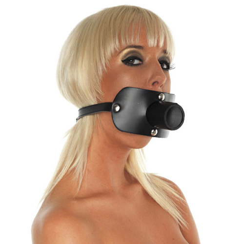 | Leather Gag With Urine Tube